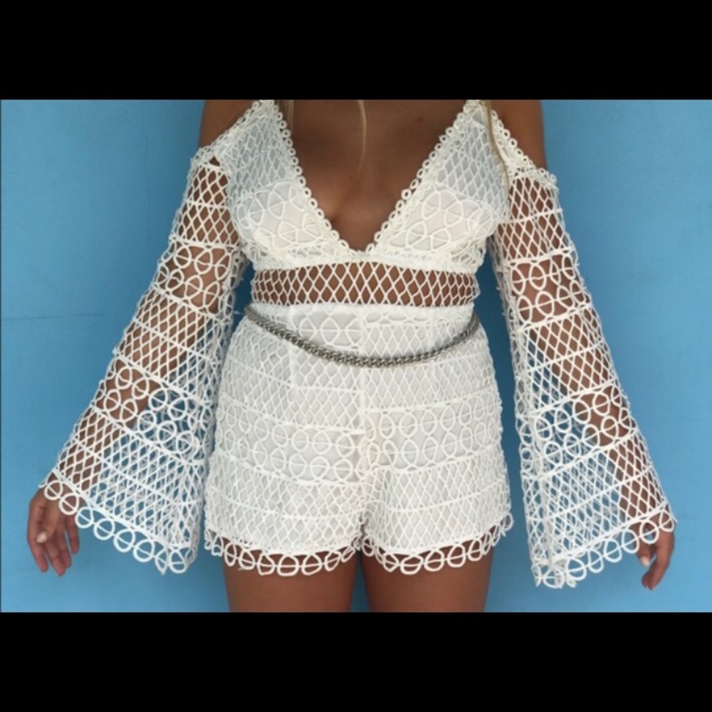 Rare white LF romper